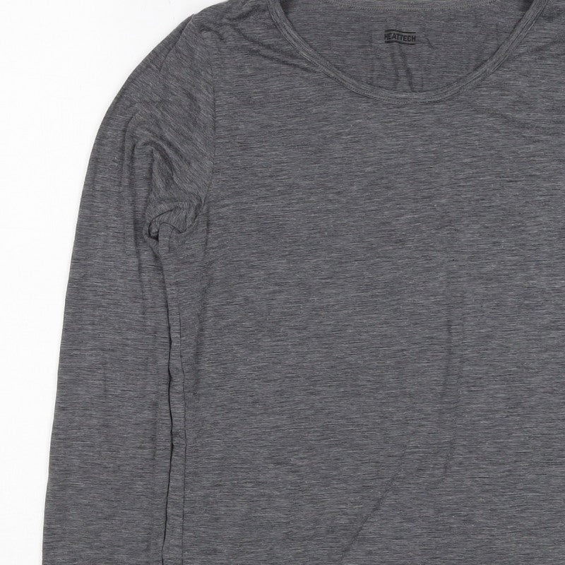 Uniqlo Boys Grey 13 Years HEATTECH Long Sleeve Thermal T-Shirt