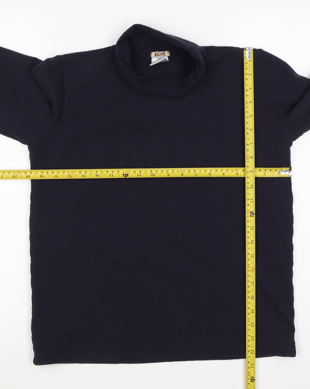 Kicot Women’s Navy Blue M High Neck Pullover Sweatshirt Cotton