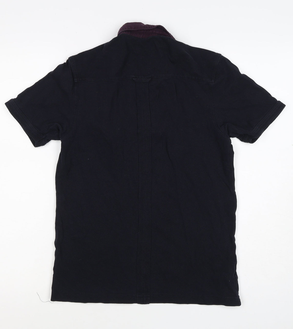 Fred Perry Men’s Black S Cotton Contrast Collar Short Sleeve Polo Shirt
