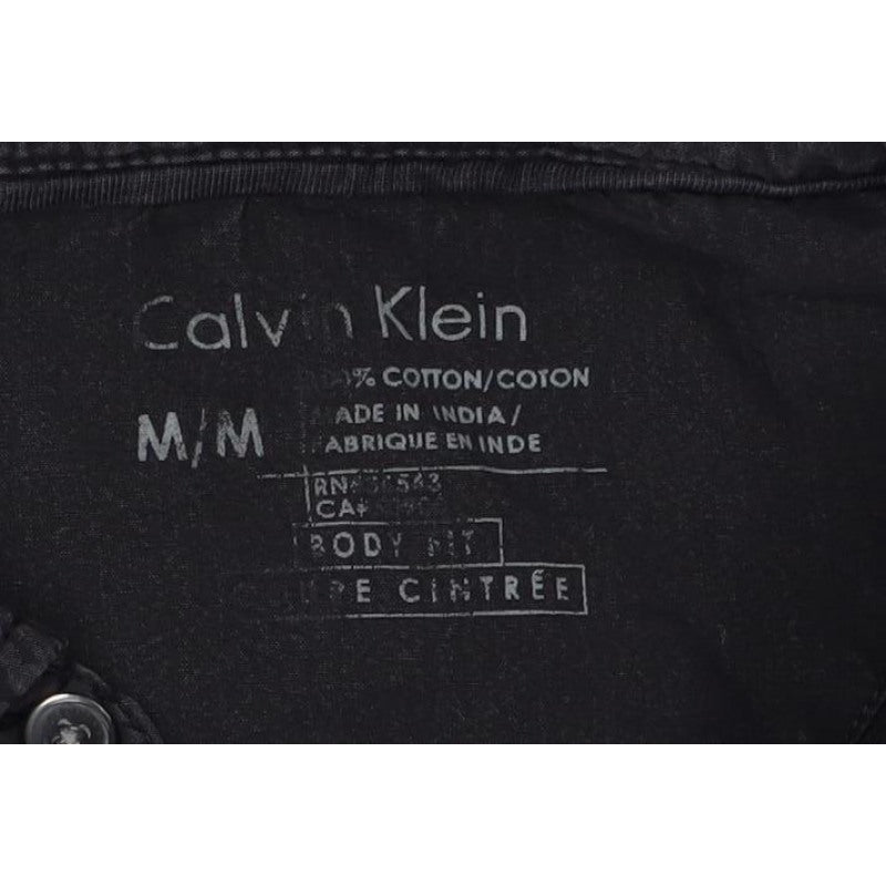 Calvin Klein Men’s Black M Short Sleeve Cotton Stretch Polo Shirt