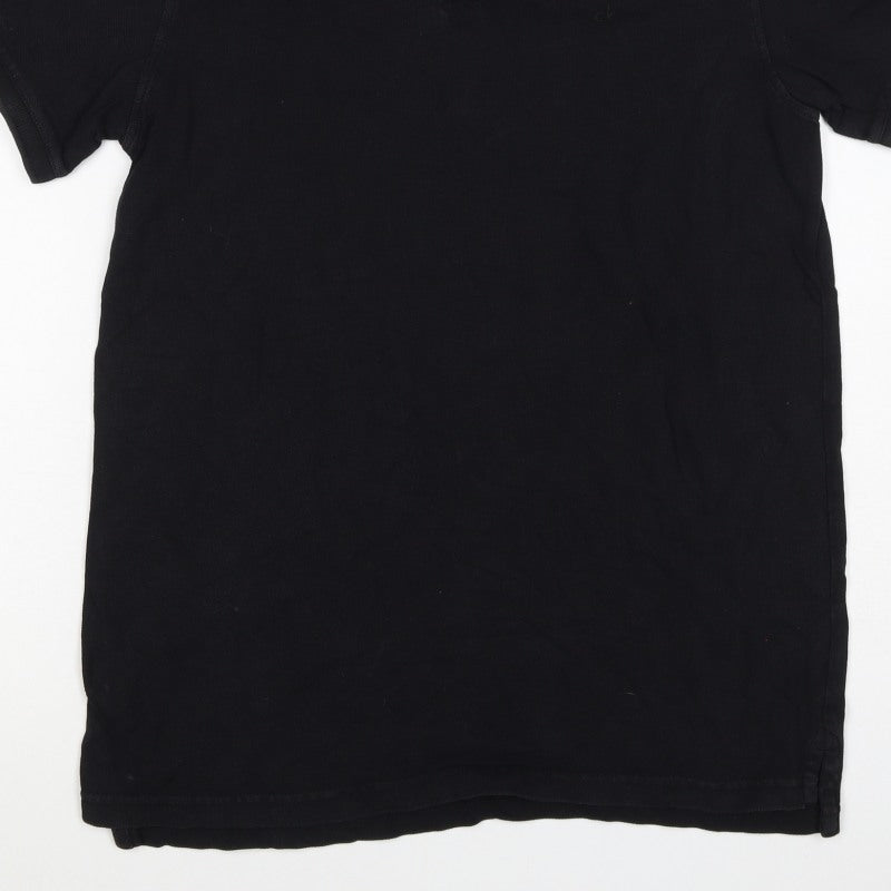 Calvin Klein Men’s Black M Short Sleeve Cotton Stretch Polo Shirt