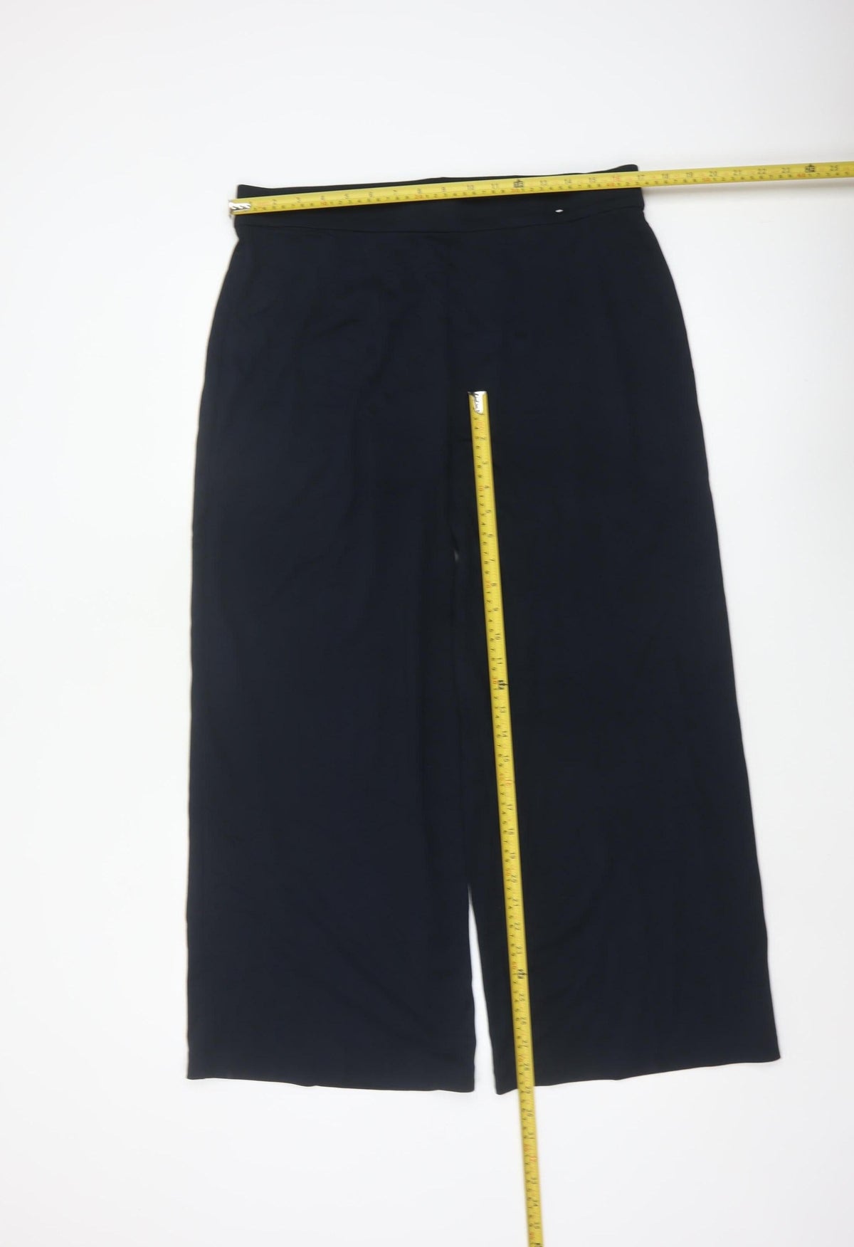 Marks and Spencer Women’s Navy Blue UK 10 Wide-Leg Stretch Trousers