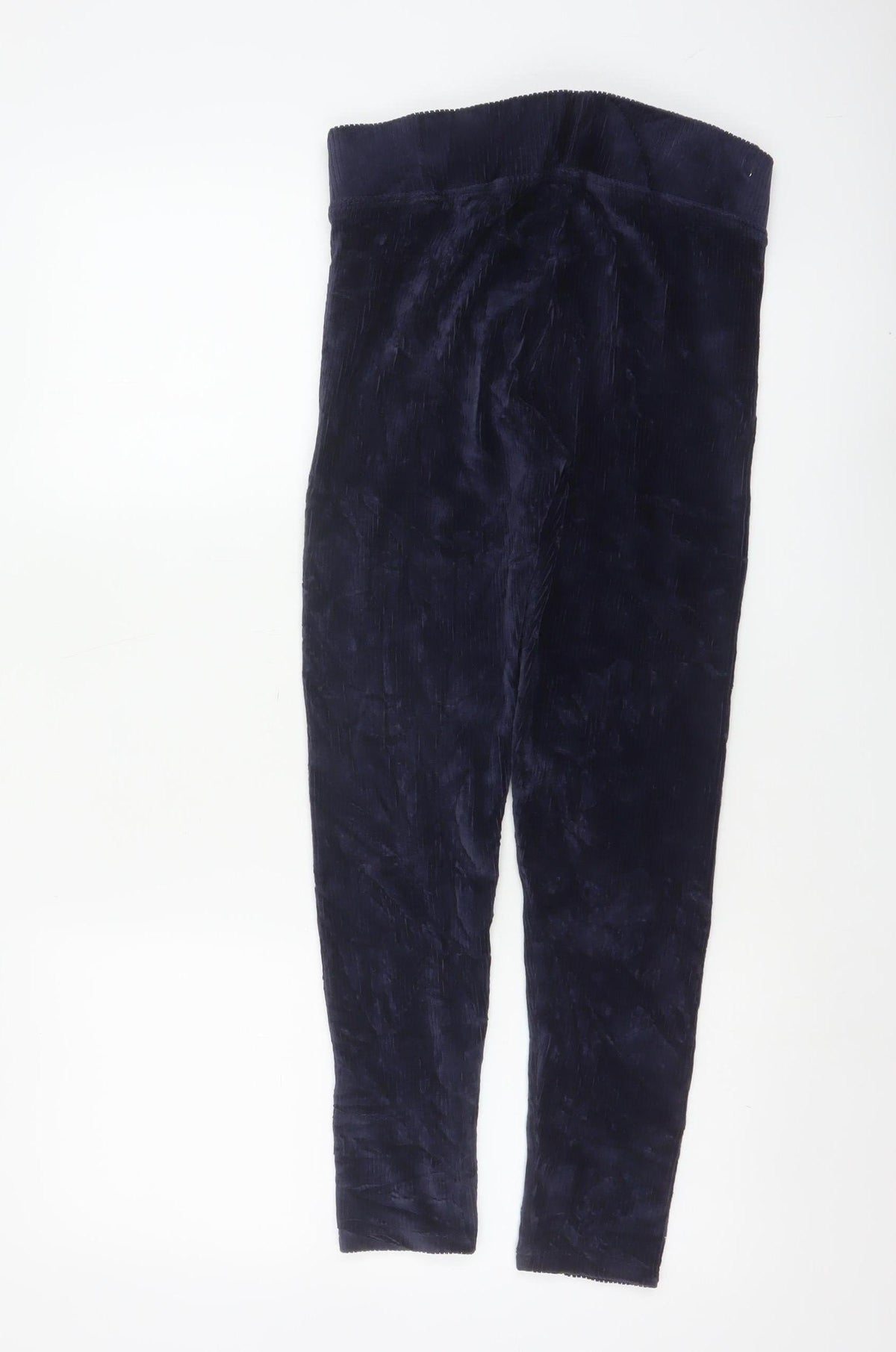 Marks and Spencer Women Blue UK 10 Short Corduroy Skinny Leggings