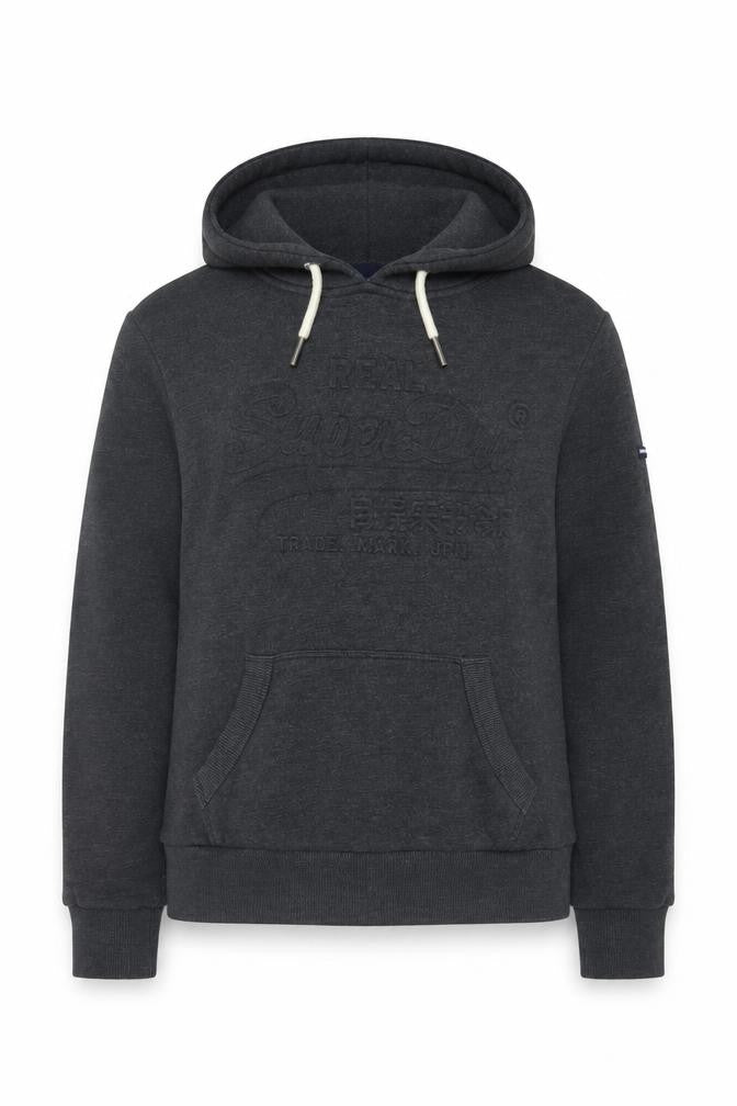 Superdry Women’s Grey UK 10 Pullover Hoodie Logo Kangaroo Pocket