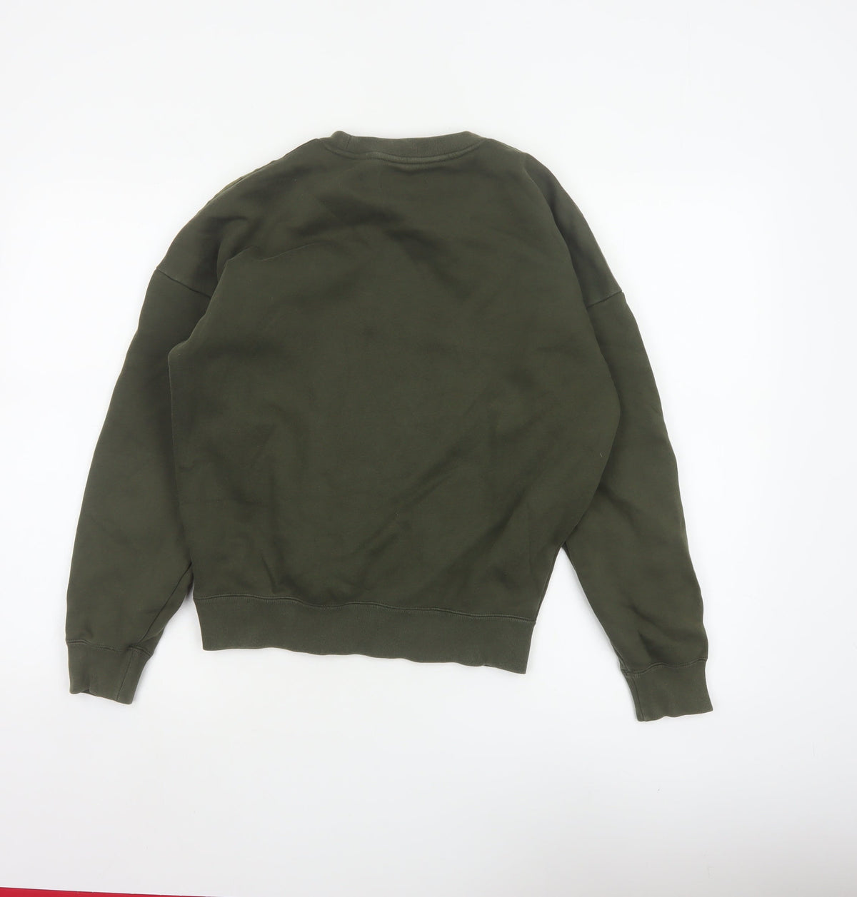 Adidas Originals Women’s Green XS Pullover Sweatshirt Trefoil 3 Stripe