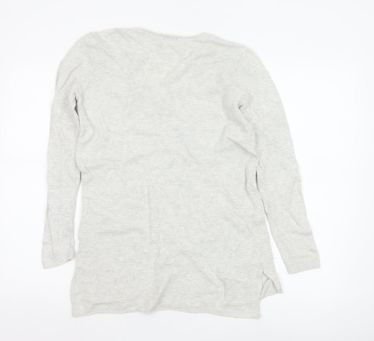 Old Navy Women Grey Small V-Neck Long Sleeve Tunic T-Shirt
