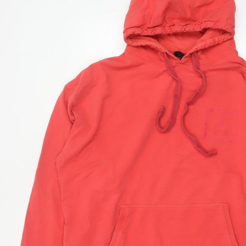 Onepiece Women’s Red L Pullover Hoodie Logo Hooded Pocket Cotton