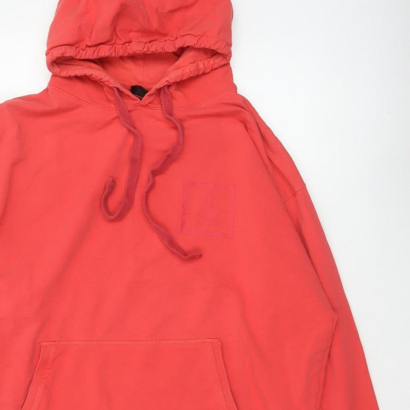 Onepiece Women’s Red L Pullover Hoodie Logo Hooded Pocket Cotton