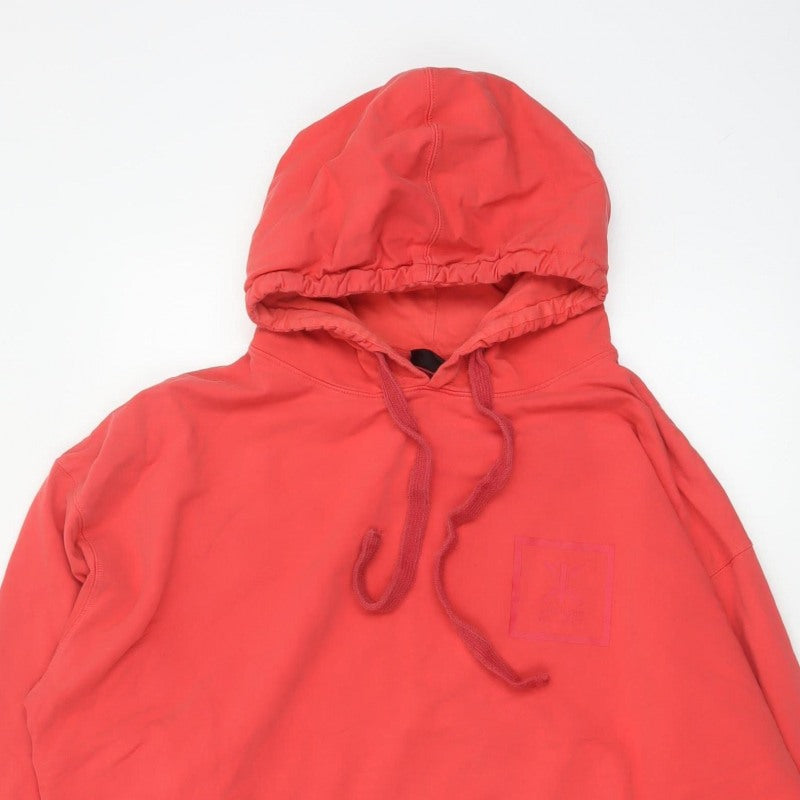 Onepiece Women’s Red L Pullover Hoodie Logo Hooded Pocket Cotton