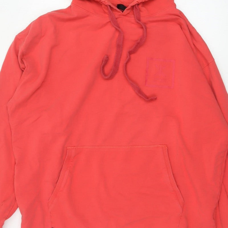 Onepiece Women’s Red L Pullover Hoodie Logo Hooded Pocket Cotton