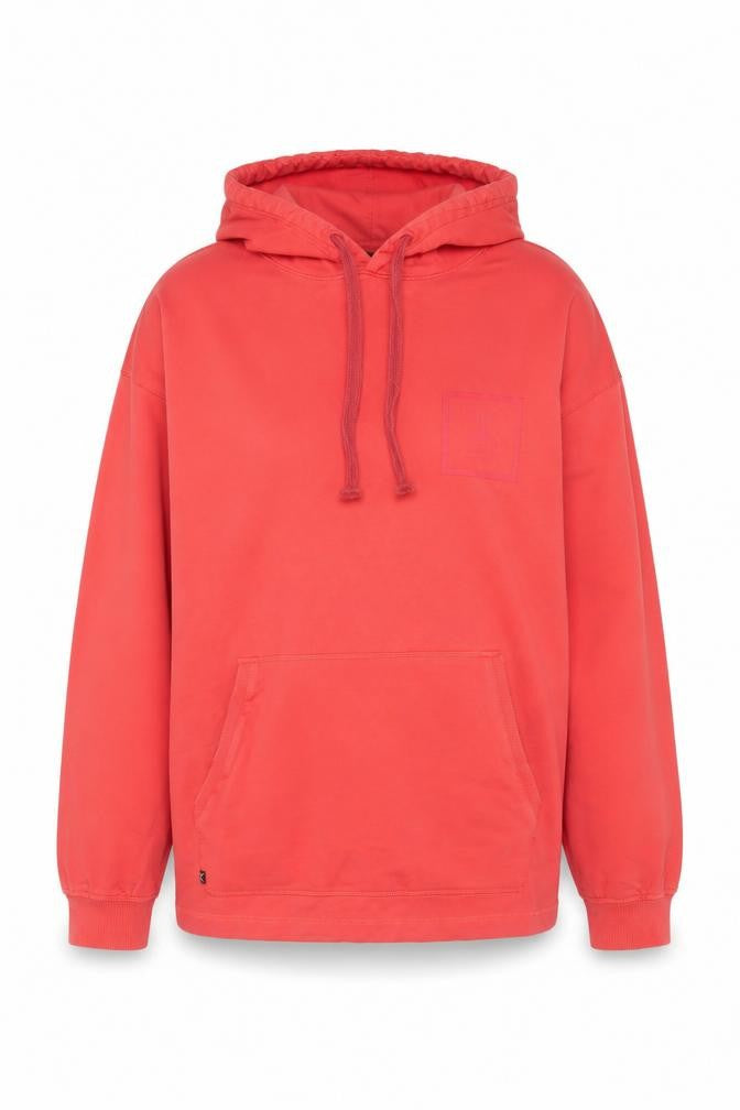 Onepiece Women’s Red L Pullover Hoodie Logo Hooded Pocket Cotton