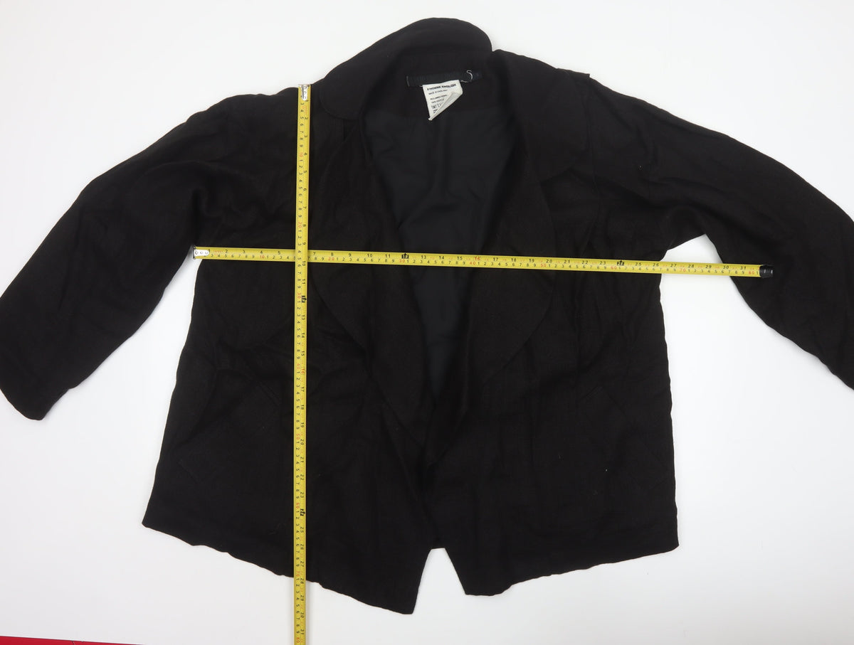 Phoebe English Women’s Black M Open Cotton Designer Jacket