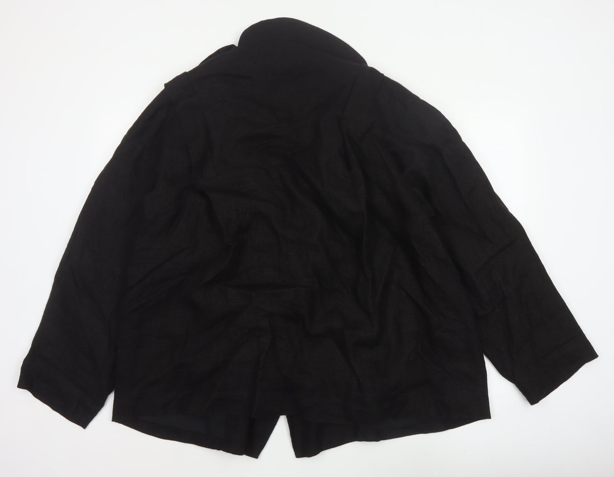 Phoebe English Women’s Black M Open Cotton Designer Jacket