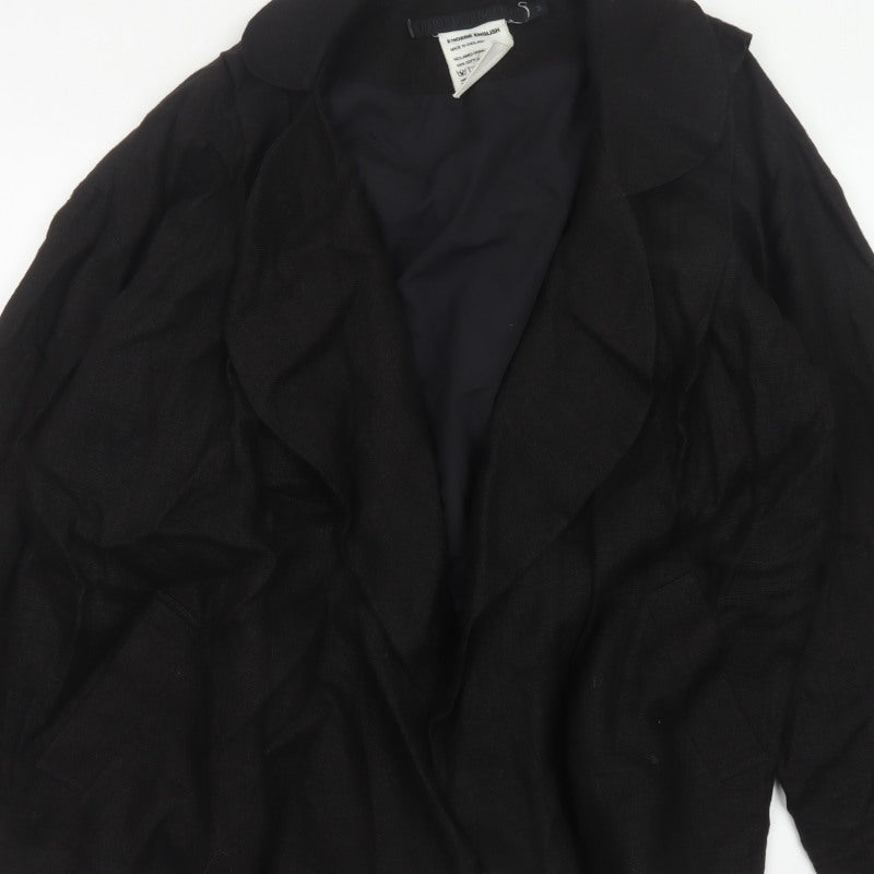 Phoebe English Women’s Black M Open Cotton Designer Jacket