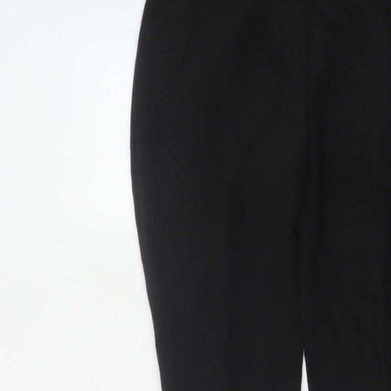 New Look Women Black UK 14 Tapered Lined Work Trousers