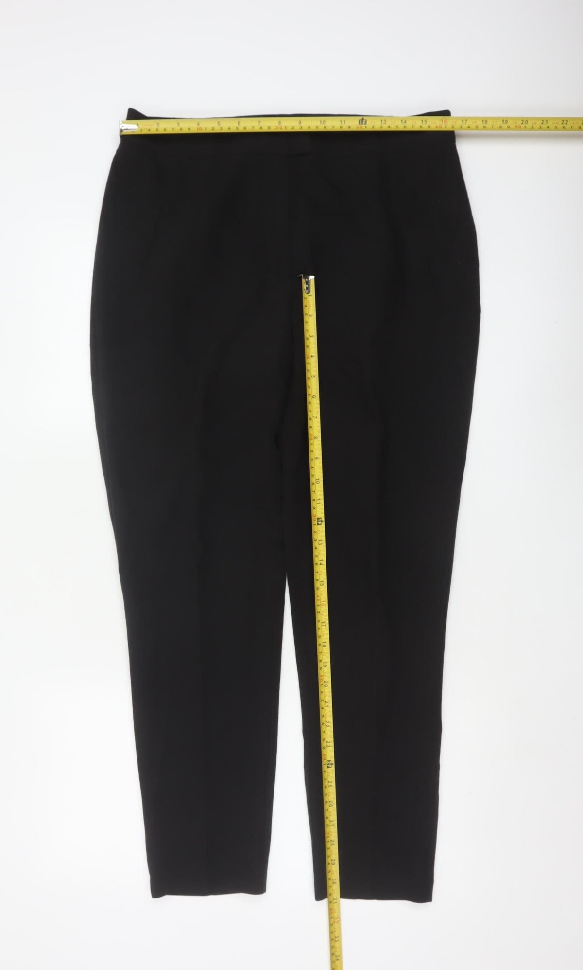 New Look Women Black UK 14 Tapered Lined Work Trousers