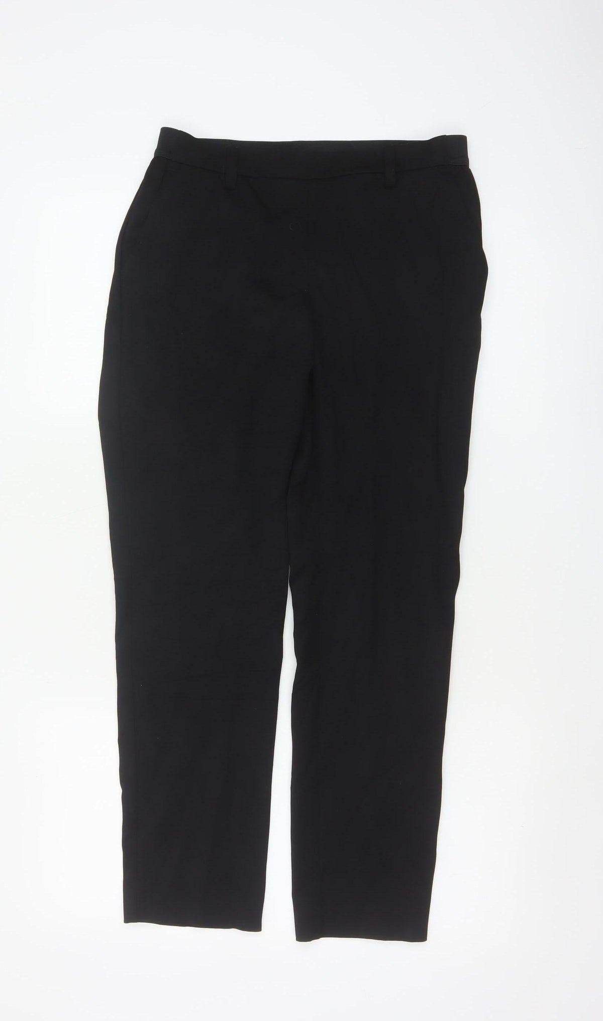 H&M Women’s Black UK 10 Straight Leg Tailored Dress Trousers