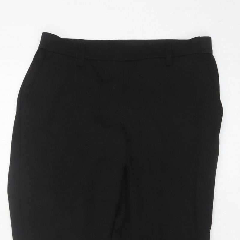 H&M Women’s Black UK 10 Straight Leg Tailored Dress Trousers