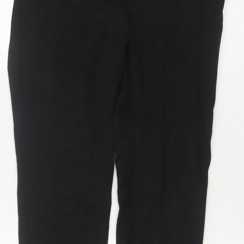 H&M Women’s Black UK 10 Straight Leg Tailored Dress Trousers