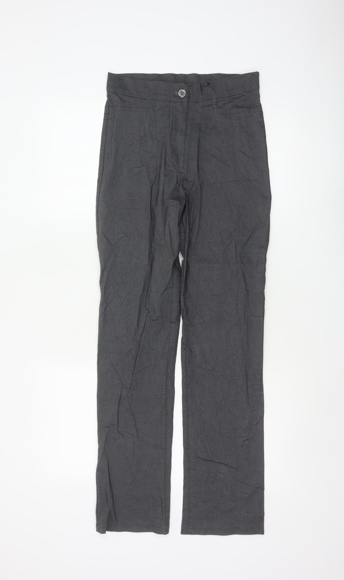 Urban Stitch Womens Grey UK 12 Straight Work Trousers