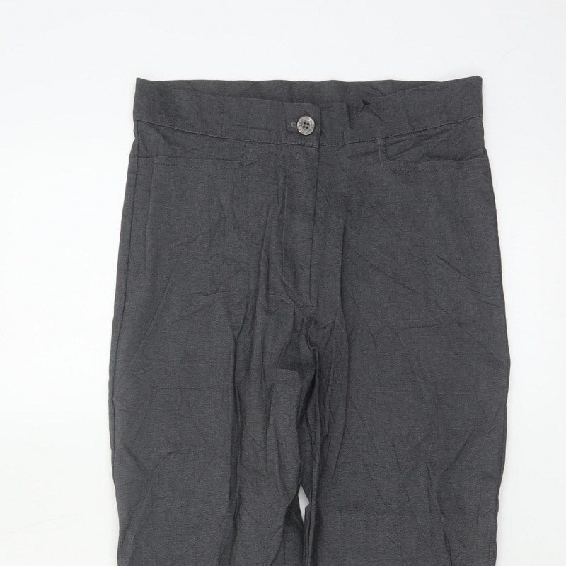 Urban Stitch Womens Grey UK 12 Straight Work Trousers