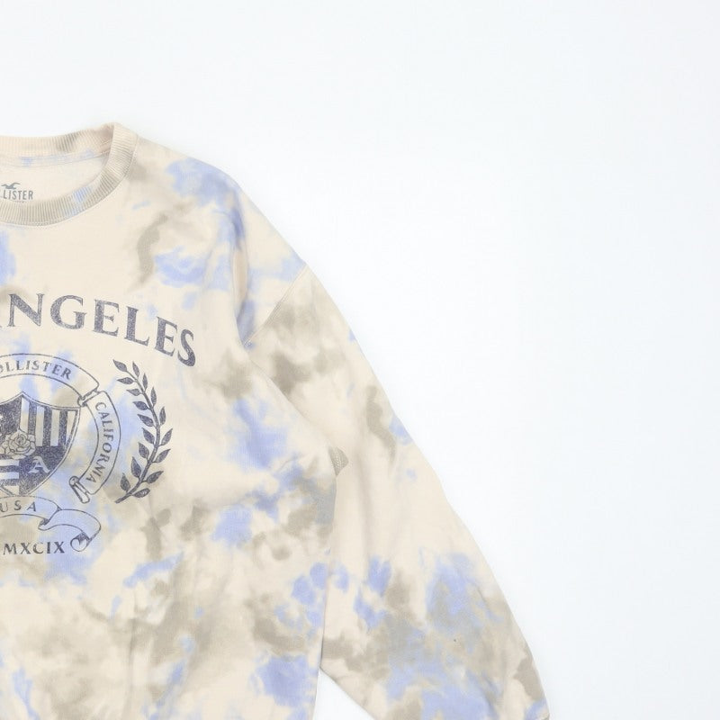 Hollister Women’s Multicoloured S Los Angeles Tie Dye Logo Sweatshirt