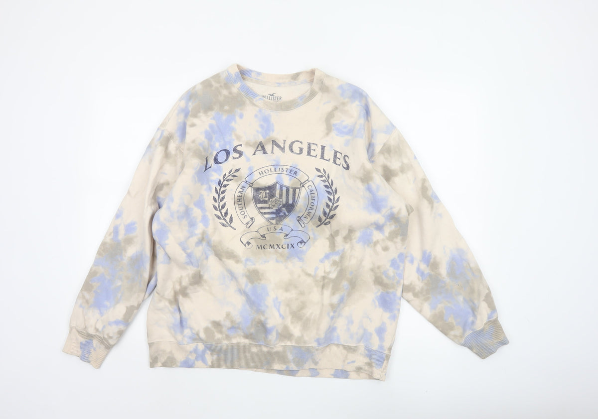 Hollister Women’s Multicoloured S Los Angeles Tie Dye Logo Sweatshirt