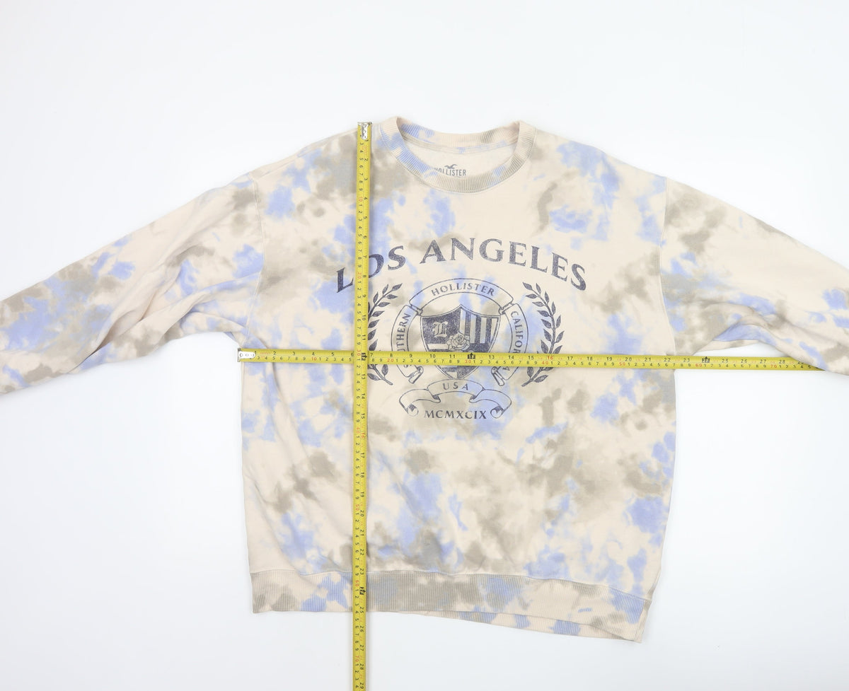 Hollister Women’s Multicoloured S Los Angeles Tie Dye Logo Sweatshirt