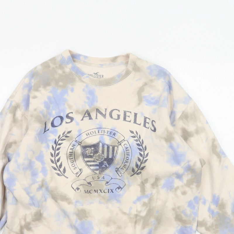 Hollister Women’s Multicoloured S Los Angeles Tie Dye Logo Sweatshirt