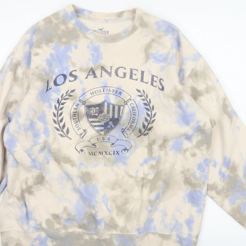 Hollister Women’s Multicoloured S Los Angeles Tie Dye Logo Sweatshirt