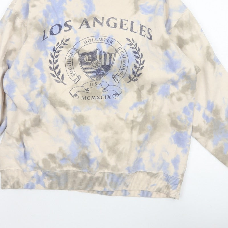Hollister Women’s Multicoloured S Los Angeles Tie Dye Logo Sweatshirt