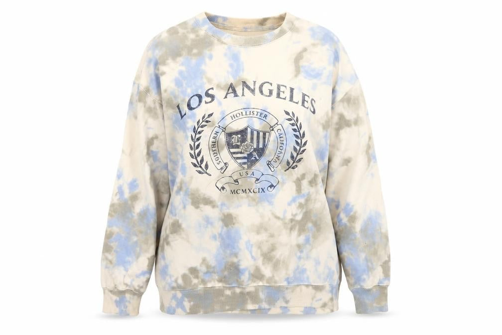 Hollister Women’s Multicoloured S Los Angeles Tie Dye Logo Sweatshirt