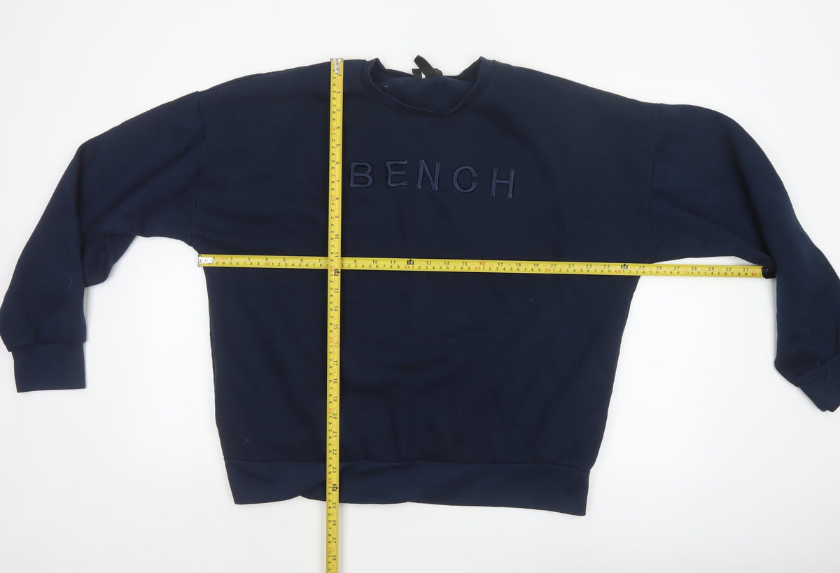 Bench Women’s Blue UK 20 3XL Logo Pullover Sweatshirt