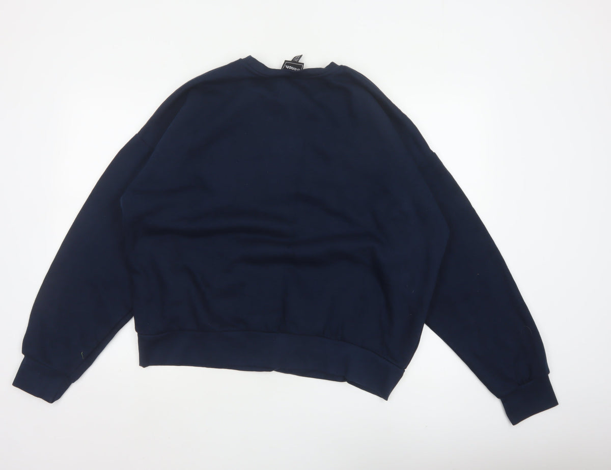 Bench Women’s Blue UK 20 3XL Logo Pullover Sweatshirt