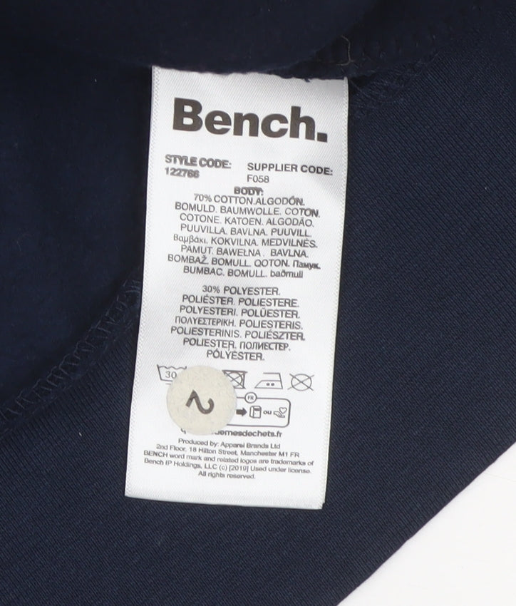 Bench Women’s Blue UK 20 3XL Logo Pullover Sweatshirt