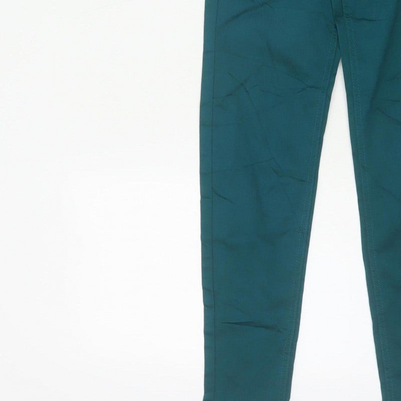 M&S Women’s Dark Aqua Size 6 Regular High Rise Skinny Jeggings
