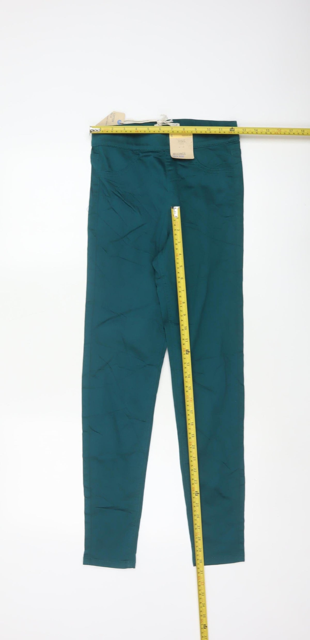 M&S Women’s Dark Aqua Size 6 Regular High Rise Skinny Jeggings