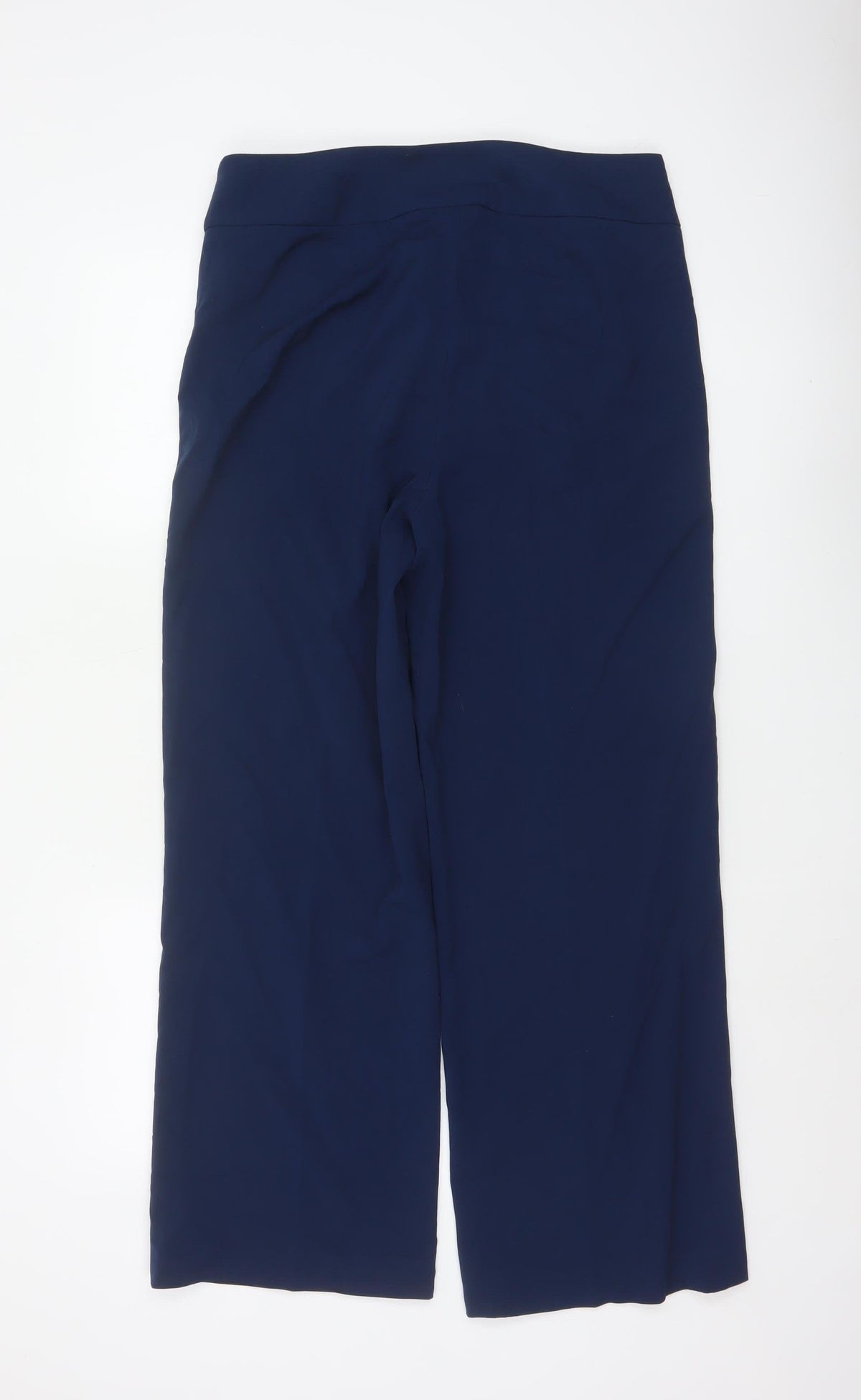 Damart Women Navy UK 16 Wide Leg Stretch Smart Trousers