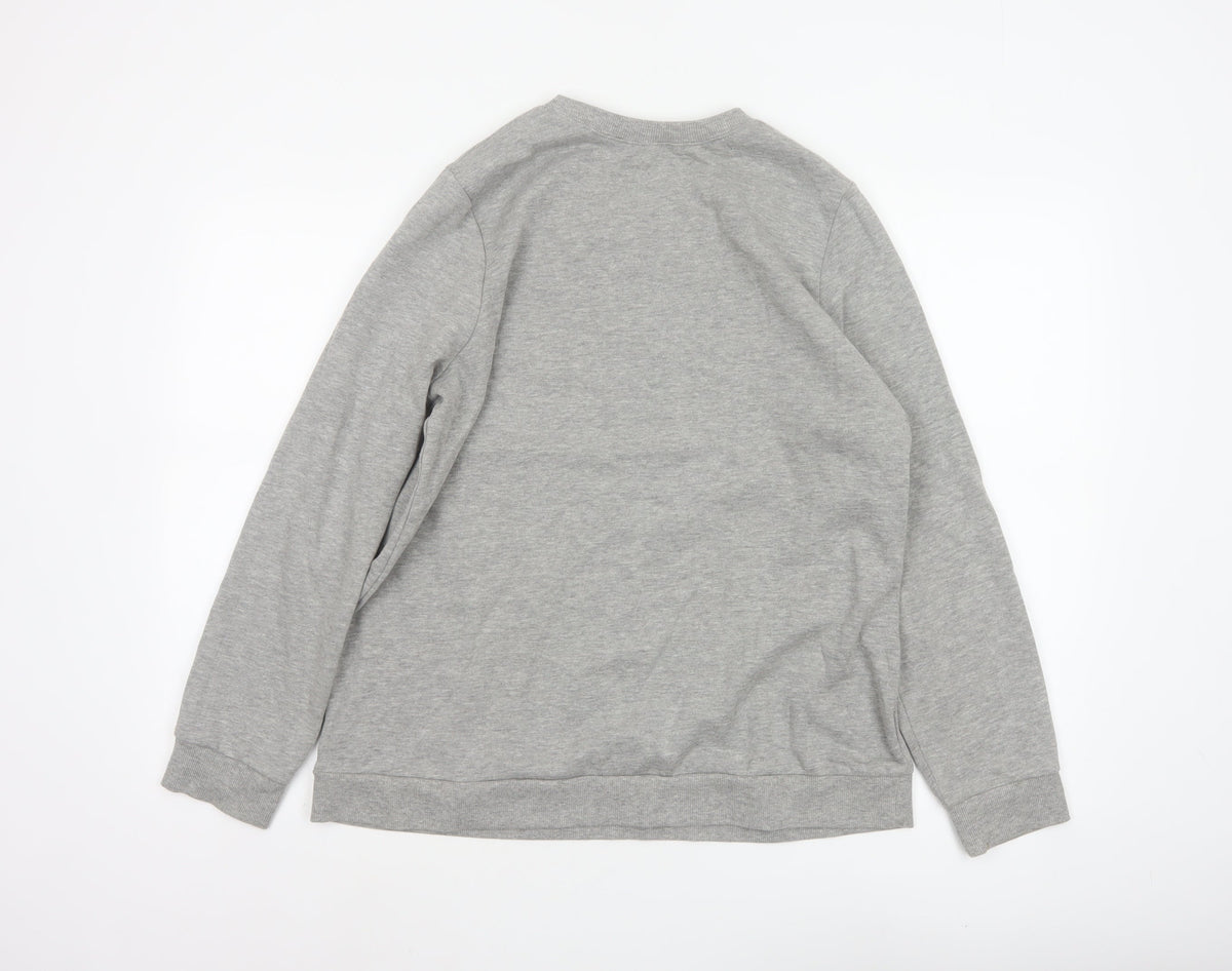 Avon Women Grey UK 14/16 Christmas Tree Sequin Pullover Sweatshirt