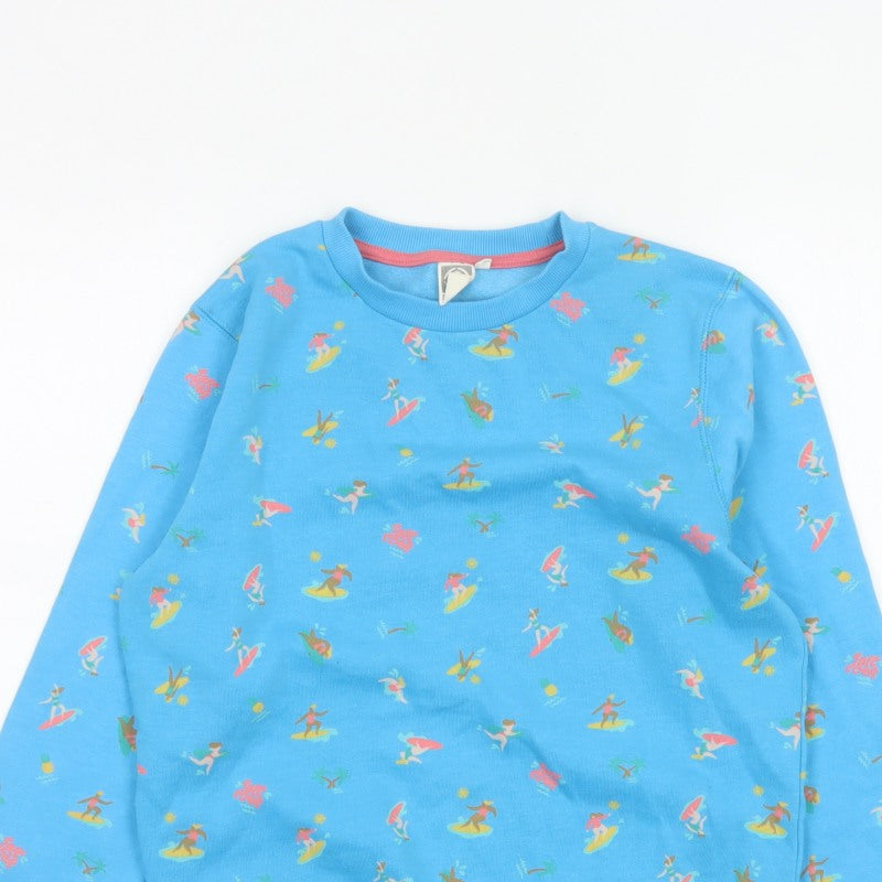 Saltrock Girls Blue Surf Print Sweatshirt Age 11-12 Years Pullover