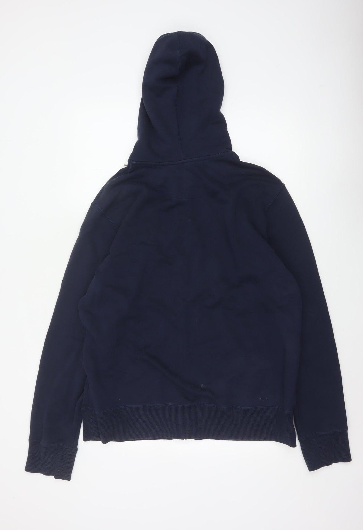 Nike Men's Blue XL Full Zip Cotton Hoodie Swoosh Logo