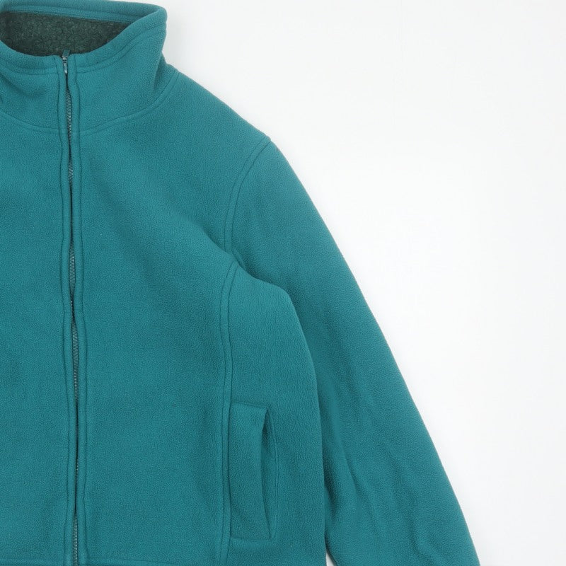 Amalina Women’s Teal UK 12 Floral Embroidered Fleece Zip Jacket