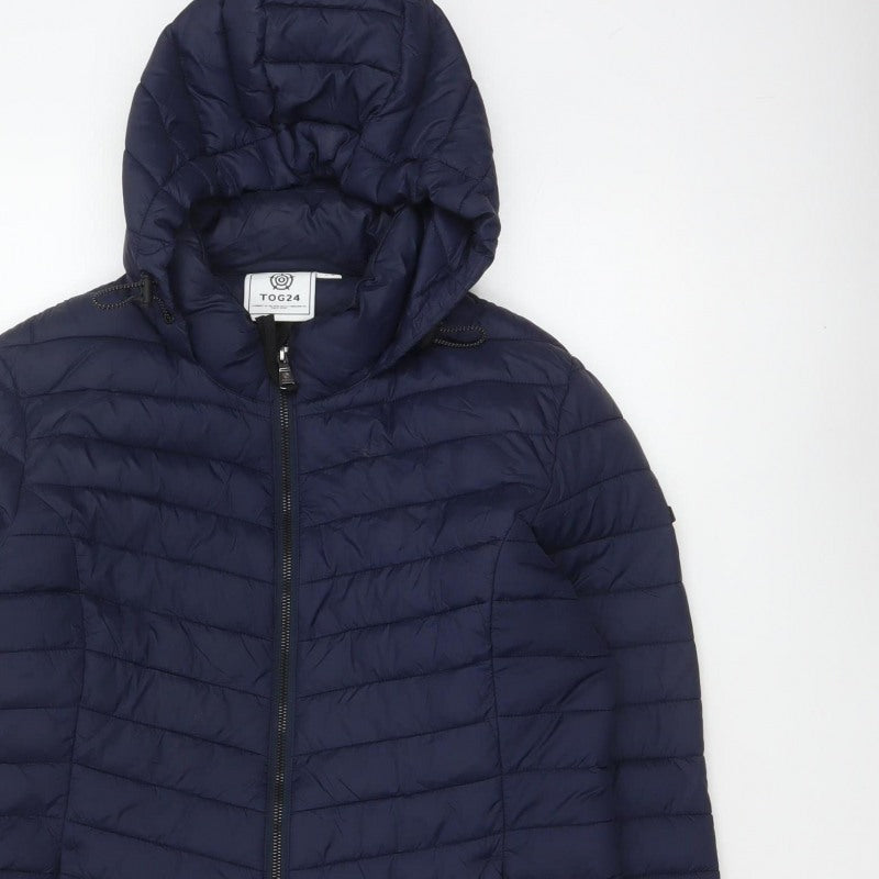 TOG24 Women’s Blue Size 14 Hooded Quilted Puffer Jacket
