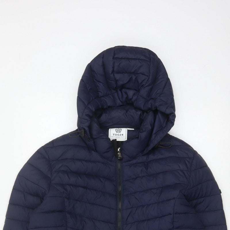 TOG24 Women’s Blue Size 14 Hooded Quilted Puffer Jacket