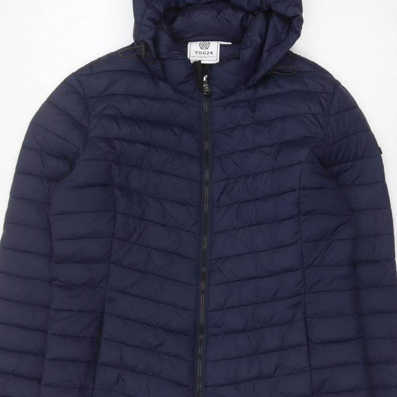 TOG24 Women’s Blue Size 14 Hooded Quilted Puffer Jacket