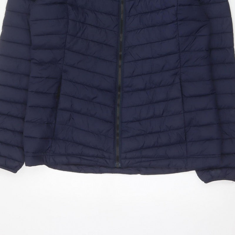 TOG24 Women’s Blue Size 14 Hooded Quilted Puffer Jacket