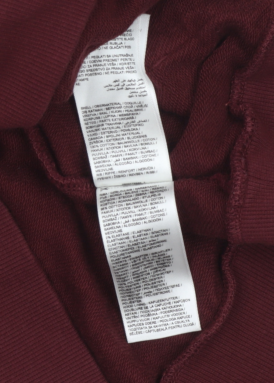 Puma Men’s Burgundy L Pullover Hoodie Logo Stripe Sports