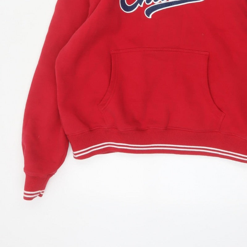 Childish Unisex Adults Red S Pullover Hoodie Graphic Print