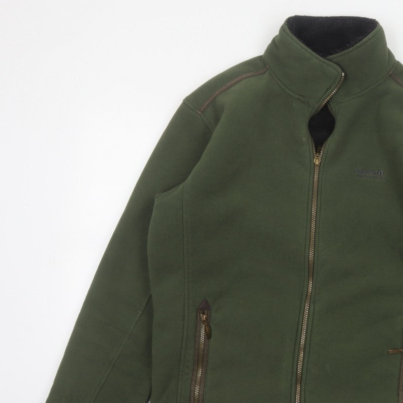Regatta Men’s Green L Fleece Full Zip Outdoor Jacket Pockets