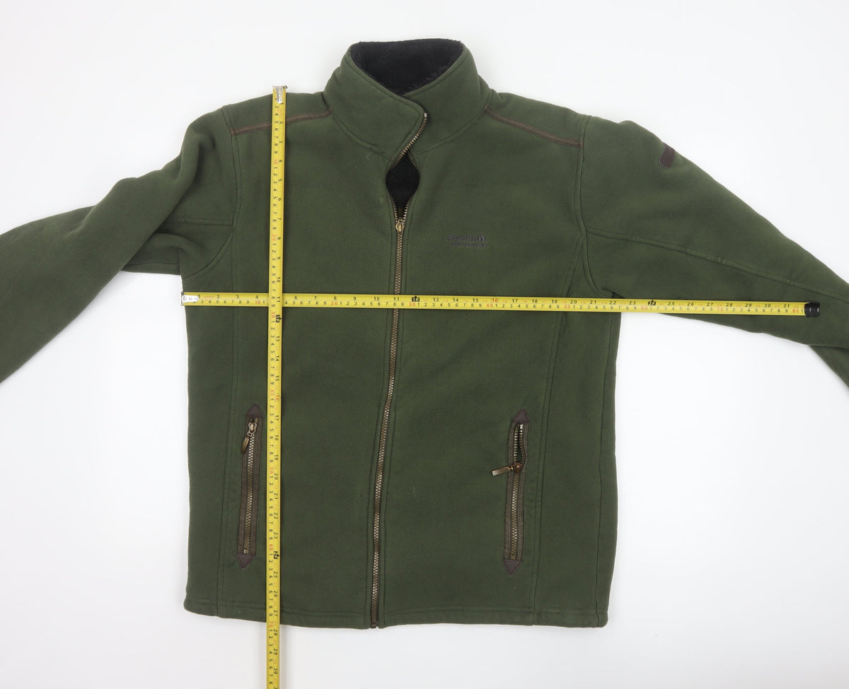 Regatta Men’s Green L Fleece Full Zip Outdoor Jacket Pockets